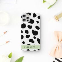 Impressão, Pontos De Vaca, Preto E Branco, Seu Nom