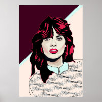 impressão Poster '80s cor-de-rosa'