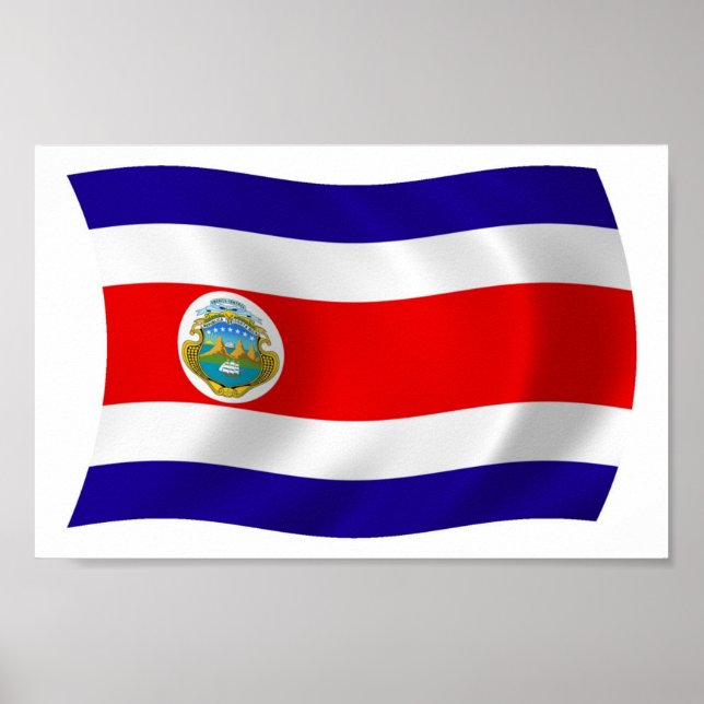 Impressão Poster da Costa Rica (Frente)