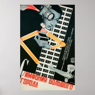 Impressão Poster de de filme do Avant Garde Russo