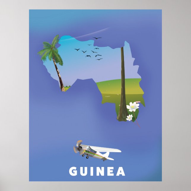 Impressão poster de Esqui da África do Sul da Guin (Frente)