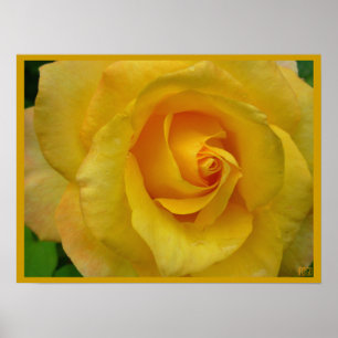 Impressão Poster de flor amarela