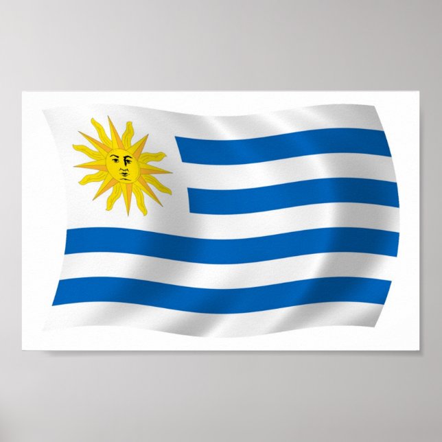 Impressão Poster de Sinalizador Uruguai (Frente)
