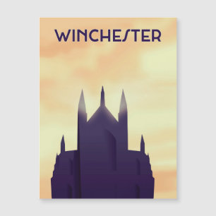 Impressão poster de viagens da Catedral de Winche