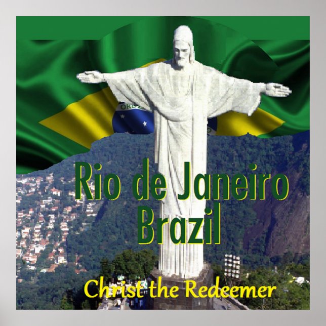 Impressão POSTER do Brasil do Rio de Janeiro (Frente)