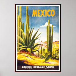Impressão poster vintage México Grande