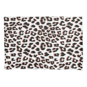 Impressão Preta Castanho e Leopardo Branco