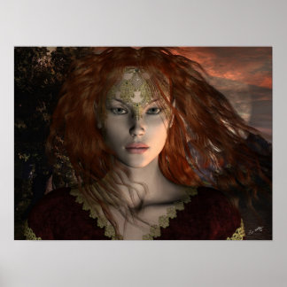 impressão 'Princesa coroada'