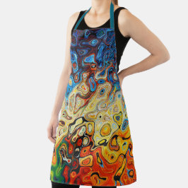 Impressão Psicodélico All-Over Apron