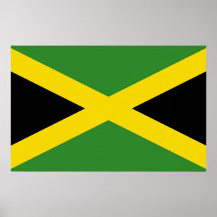 Impressão quadro com a bandeira de Jamaica