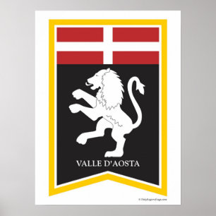Impressão regional da arte da crista de Valle