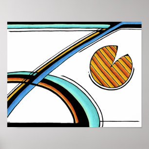 Impressão retro da arte