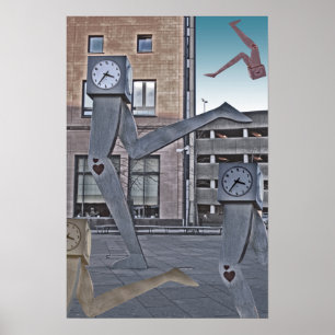 Impressão Running do poster dos pulsos de disparo