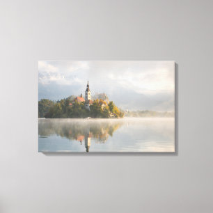 Impressão sangrado nevoento das canvas do nascer
