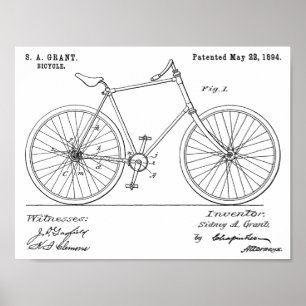 Impressão sem correntes da patente da bicicleta d