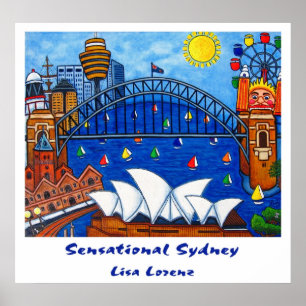 Impressão sensacional da pintura de Sydney