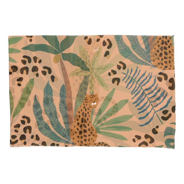 Impressão sobre o leopardo da selva: padrão sem so (Frente)