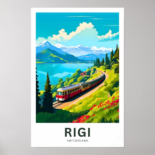 Impressão Suiça Rigi (Frente)