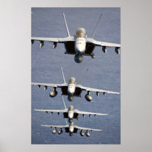 Impressão super de 4 zangões FA-18