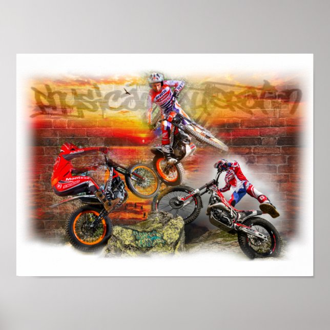 Impressão Trio de bicicletas de ensaio (Frente)