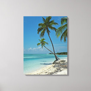 Impressão tropical das canvas da praia