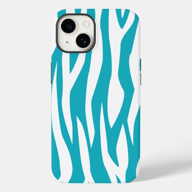 Impressão Turquesa Zebra (Verso)