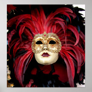 Impressão Venetian da máscara