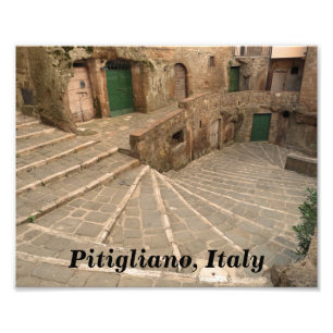 Impressão verde da foto das portas de Pitigliano