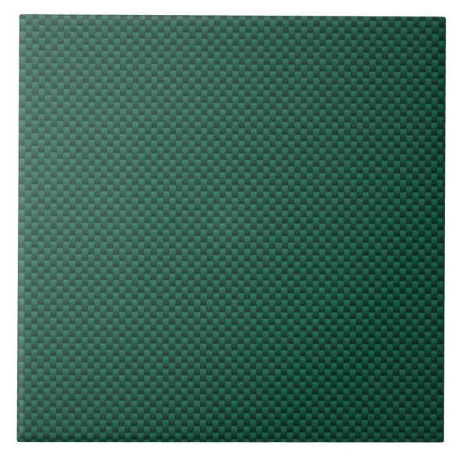 Impressão verde do estilo da fibra do carbono da (Frente)