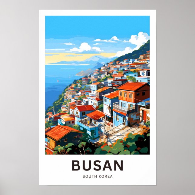 Impressão Viagem da Coreia do Sul de Busan (Frente)