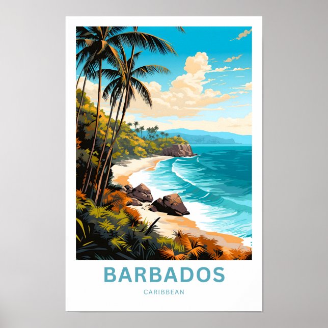 Impressão Viagem de Barbados (Frente)