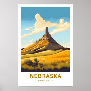 Impressão Viagem dos Estados Unidos do Nebraska