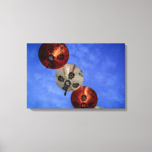 Impressão vibrante das canvas das lanternas