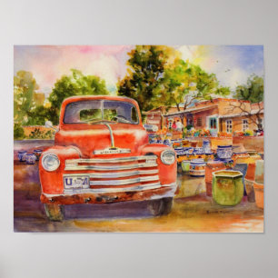 Impressão Vintage Chevy Canvas