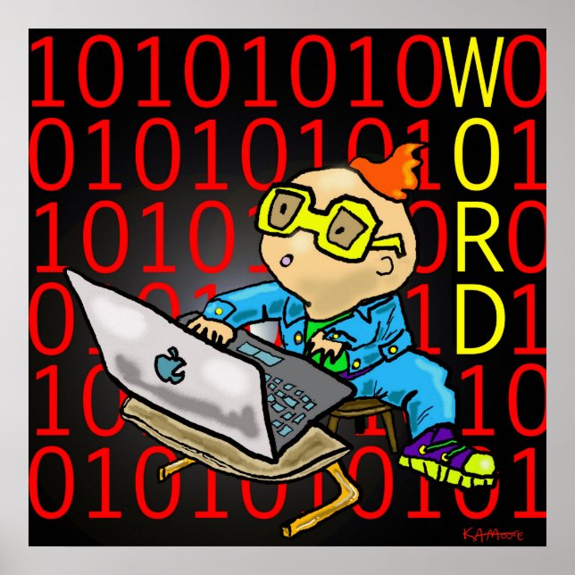 Impressão "Word" - por Kev Moore (Frente)