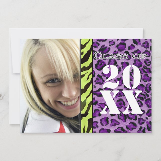 Impressão Zebra Leopard, Anúncio de graduação (Frente)