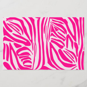 Impressão zebra rosa