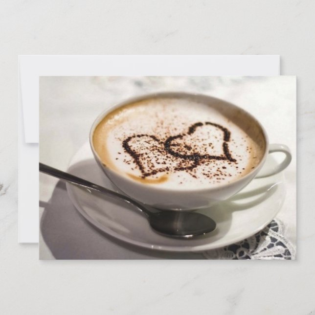 Impressionante foto de café (Frente)