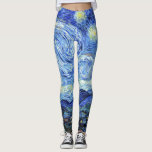 Impressionismo Impressão Leggings de Van Gogh Star<br><div class="desc">A pintura de Wonderfulvintage de belas artes Impressionismo de Van Gogh da Noite Estrelada está nestas Leggings por todo o Impressão. A imagem é dominio público devido a direitos autorais expirados.</div>