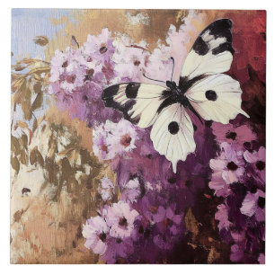 Impressionista Butterfly Garden Pintura