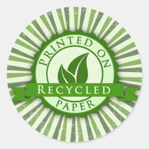 Impresso na etiqueta redonda lustrosa do papel do