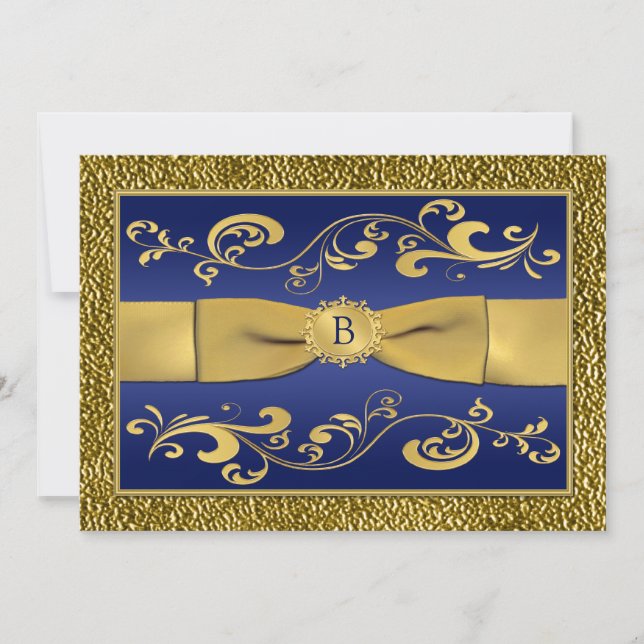 IMPRESSO O RIBBON Rolls 40º Aniversário Convite (Frente)