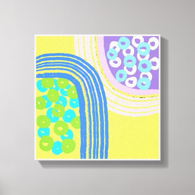 Impressões Amarelos de Arte Simples Original (Frente)