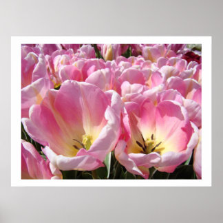 impressões artísticas de jardim de flores de tulip