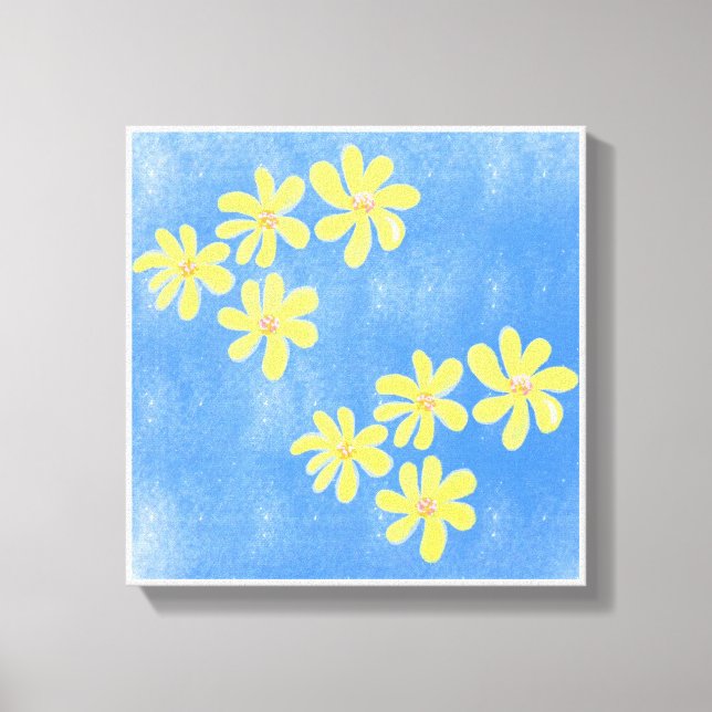 Impressões Azuis de Arte Simples Original (Frente)