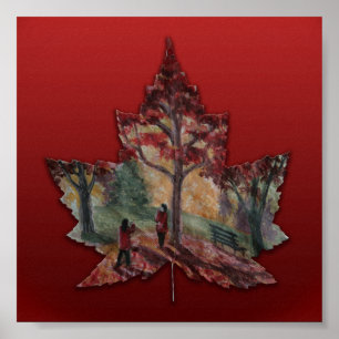 Impressões da arte da folha de bordo de Canadá -