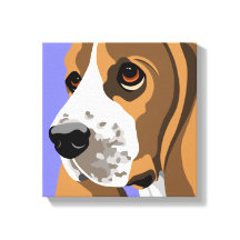 Impressões de Arte de Canvas do Basset Hound