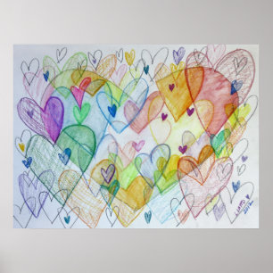 Impressões de Arte de Cartaz de Pintura Colorida C