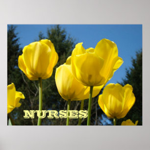 Impressões de arte de ENFERMEIRAS Tulipas Amarelas