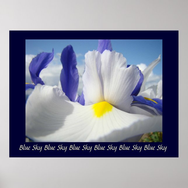 Impressões de arte de Íris Céu Azul Toque de Cura  (Frente)